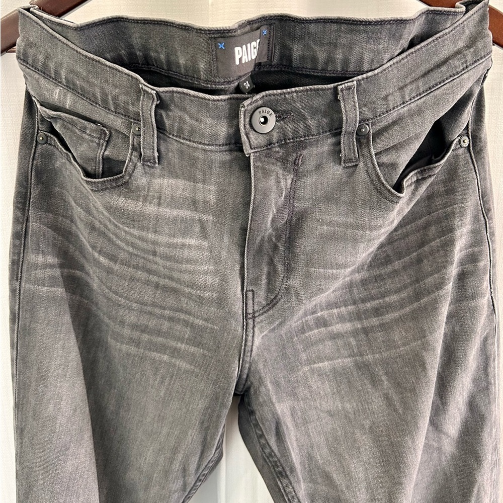 PAIGE Lennox Men's Charcoal Slim Jeans